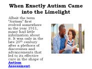 Autism Assessment can be your Child's Savior