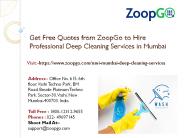 Book Professional Deep Cleaning service In Navi Mumbai