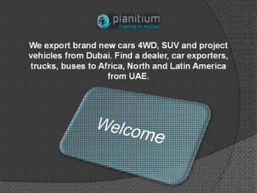 Car Trading Company In Dubai – Import A Car From UAE Easily