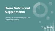 Benefits & Risks for Taking the Brain Nutritional Supplements