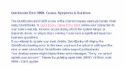 Quickbooks online error 9999