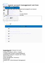 BEST AMAZON ACCOUNT MANAGEMENT SERVICES INDIA