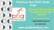 Readymade Machinery Store Multi Vendor Script