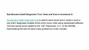 Qb install diagnostic tool