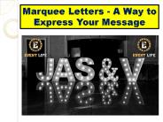 Marquee Letter Lights