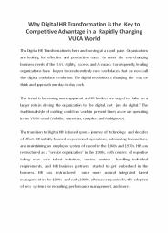 Why Digital HR Transformation is the Key to Competitive Advantage in a Rapidly Changing VUCA World (1)