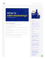What is an Account-Based Marketing Strategy?