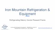 Refrigerating Bakery Goods