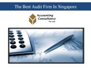 The Best Audit Firm In Singapore