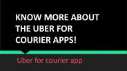 courier delivery app development