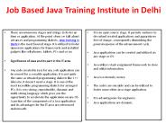 Job Based Java Training Institute in Delhi