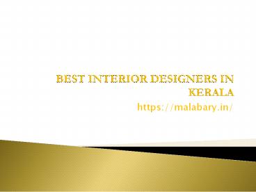 Best Interior designers in Kerala