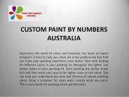 Custom Paint by Numbers Australia