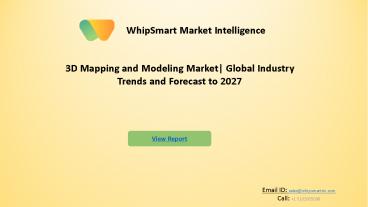 PPT – 3D Mapping and Modeling Market Research, Global Analysis ...