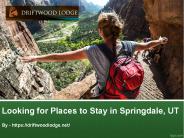 Looking for Places to Stay in Springdale, UT