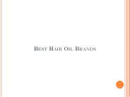 Best Hair Oil Brands