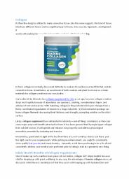 Collagen Supplement for a Healthy Skin