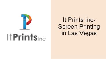 It Prints Inc Are The Best Quality Screen Printing & Embroidery Work!!