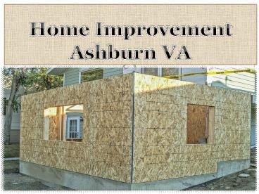 Home Improvement Ashburn VA