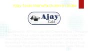 Bench vise manufacturers in India
