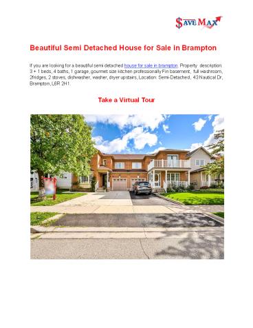 Well Furnished House for Rent in Brampton (1) presentation | free to ...