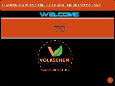 Prime Bio Stimulant Manufacturer & Supplier in Ahmedabad, India