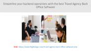 Travel Agency Back Office Software