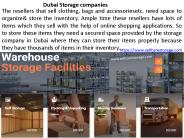 Best Storage in Dubai