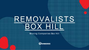 Removalists Box Hill - Urban Movers