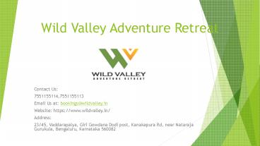 Resort in Kanakapura Road