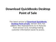 QuickBooks Desktop Point of Sale Download