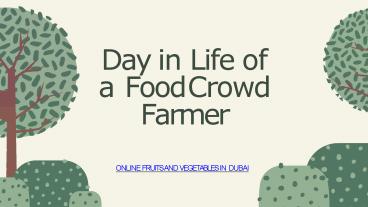 Farmer Schedule by Food Crowd