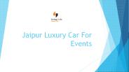 Luxury Car Hire Rajasthan For Sightseeing