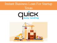Instant Business Loan For Startup Texas