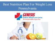 Best Nutrition Plan For Weight Loss Pennsylvania