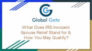 What Does IRS Innocent Spouse Relief Stand for?