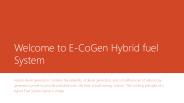 Hybrid Fuel System Genset