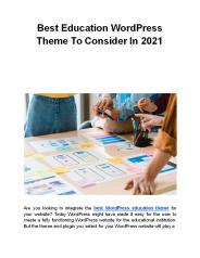 Best Education WordPress Theme To Consider In 2021