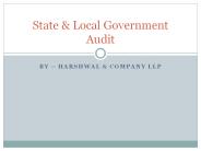 State and Local Government Accounting Auditing Services – HCLLP