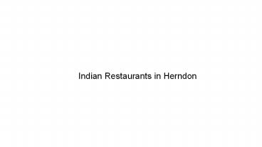 indian restaurants in herndon