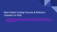 Best Online Coding Courses & Robotics Classes For Kids