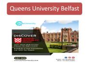 Benifits Of Study At Queens University Belfast