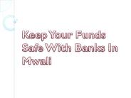 Keep Your Funds Safe With Banks In Mwali