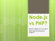 Node.js vs PHP