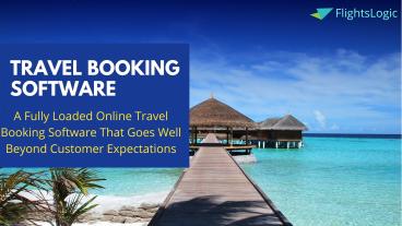 Travel Booking Software