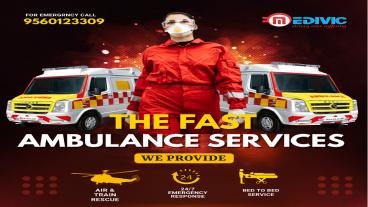 Ventilator Ambulance Services from Ranchi to Mumbai & Chennai