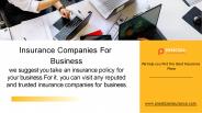 Visit Trusted Insurance Companies For Business In Texas