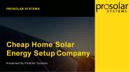 Solar Power and Renewable Energy Solutions - Prosolar System