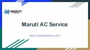Maruti AC Service