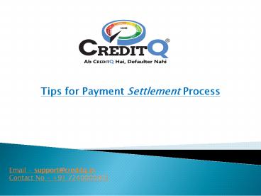 Tips for Payment Settlement Process
